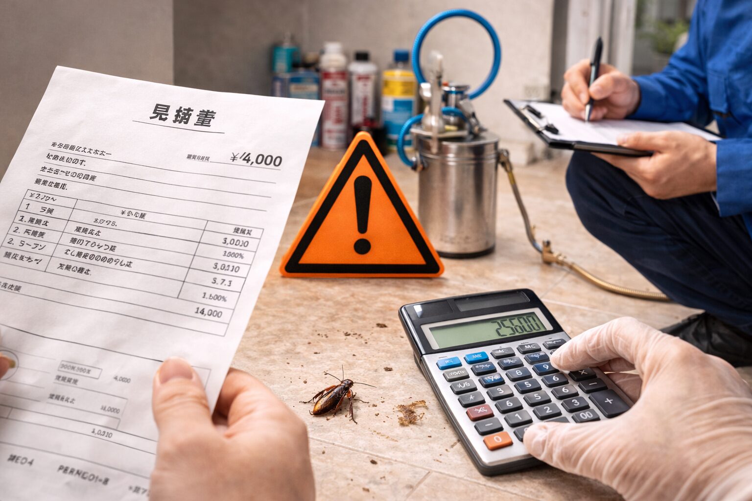 ゴキブリ駆除の費用相場と、後悔しない業者の選び方