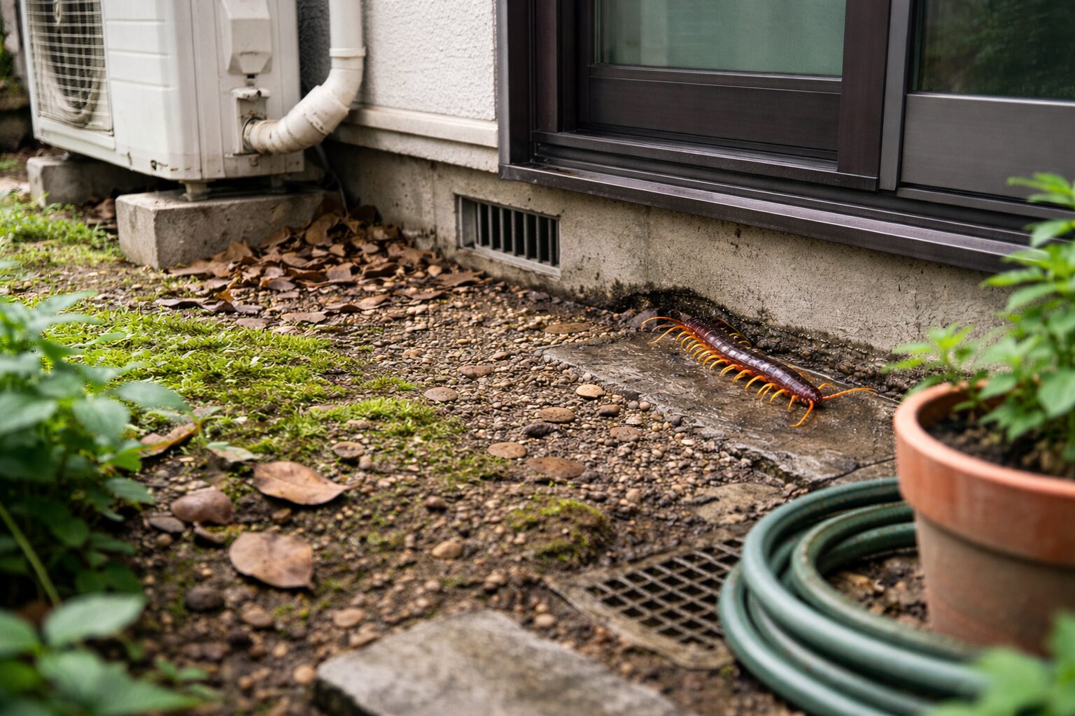 ムカデが室内に侵入してくる基本的な理由
