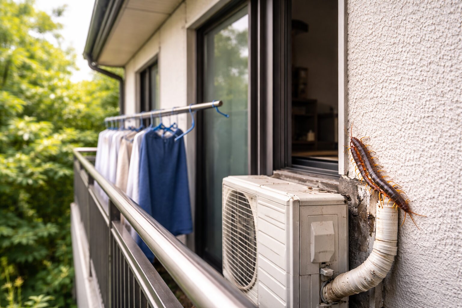 一階だけでなく二階にもムカデが出る原因