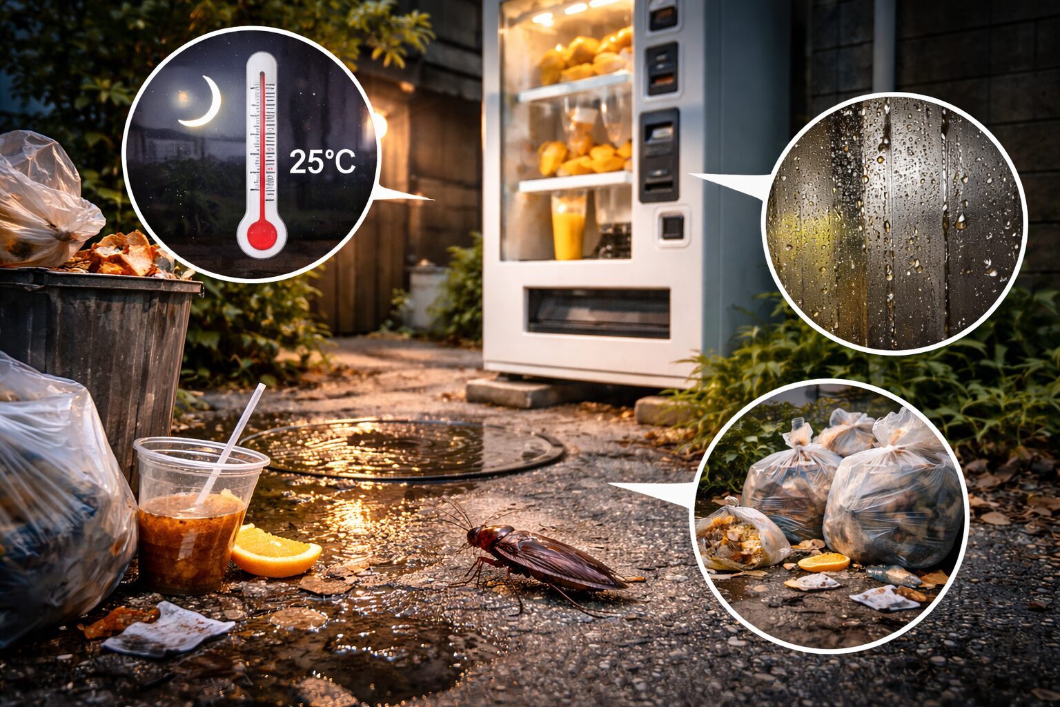 オレンジジュース 自販機 ゴキブリ