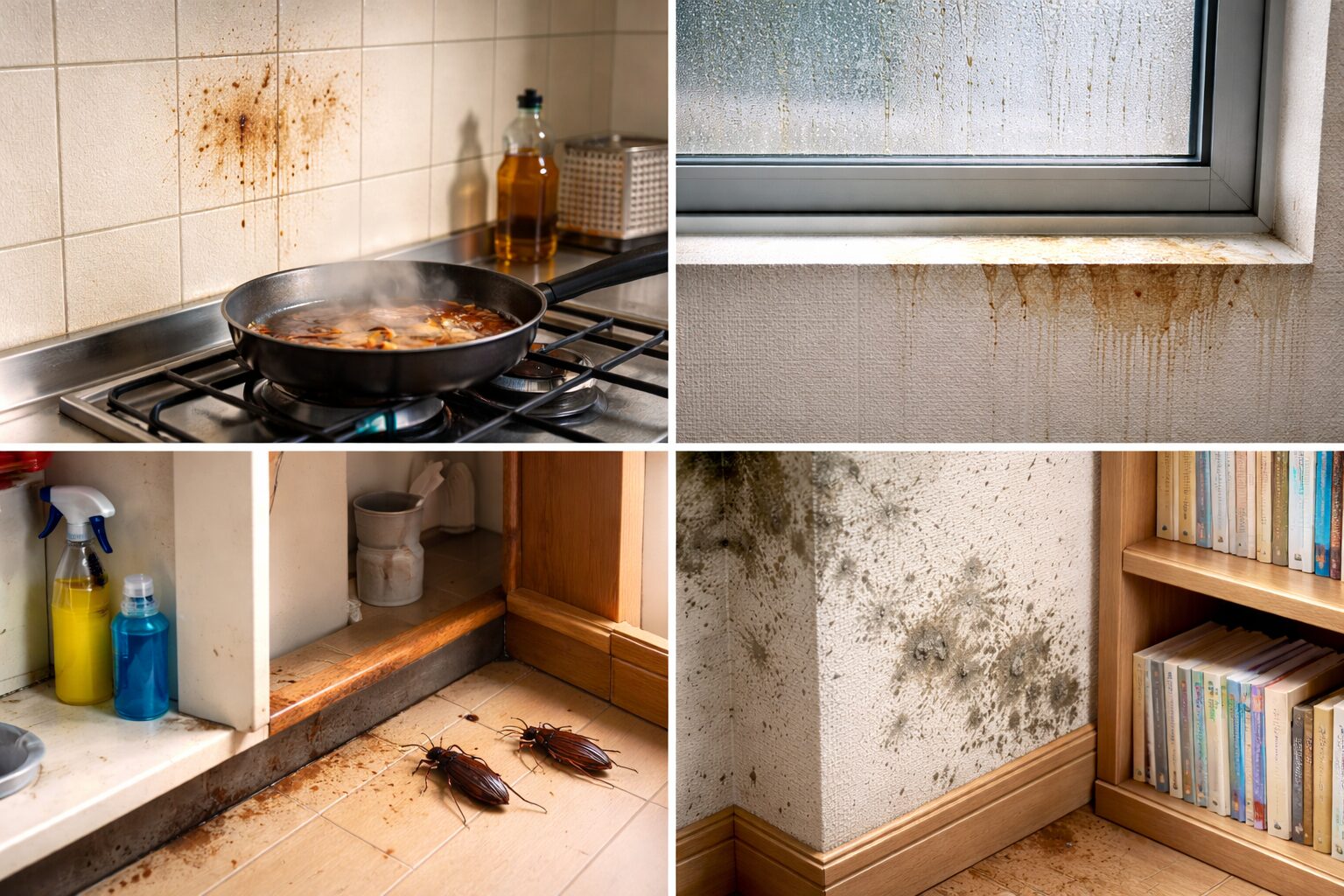 壁にできた茶色いシミってゴキブリの痕跡！？原因を徹底調査