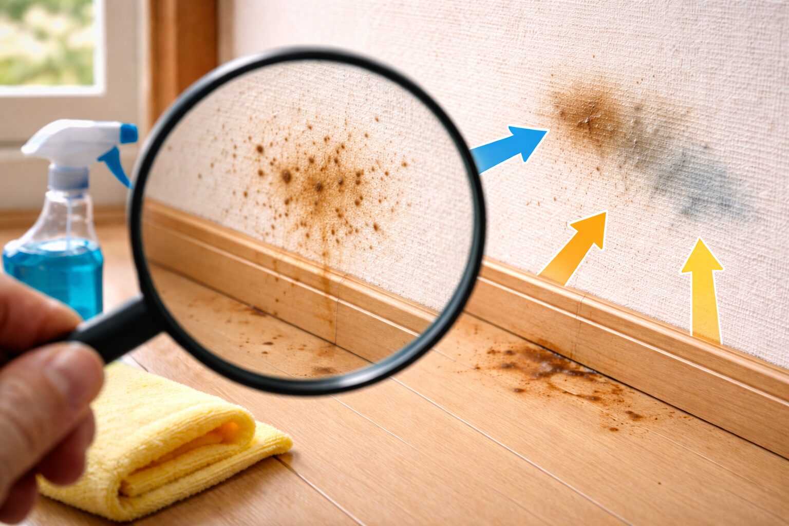 壁にできた茶色いシミってゴキブリの痕跡！？原因を徹底調査