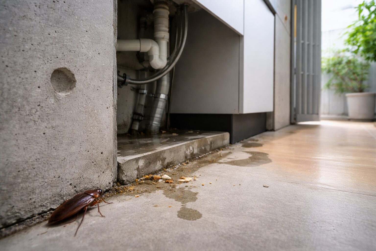 コンクリート打ちっぱなしの部屋ってゴキブリが出やすいの？