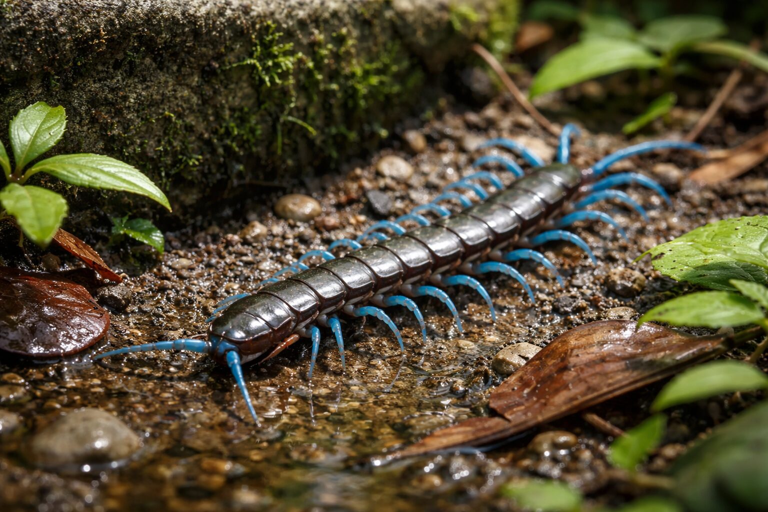 青っぽいムカデは普通と違う？安全かどうかを見極めるポイントと対応