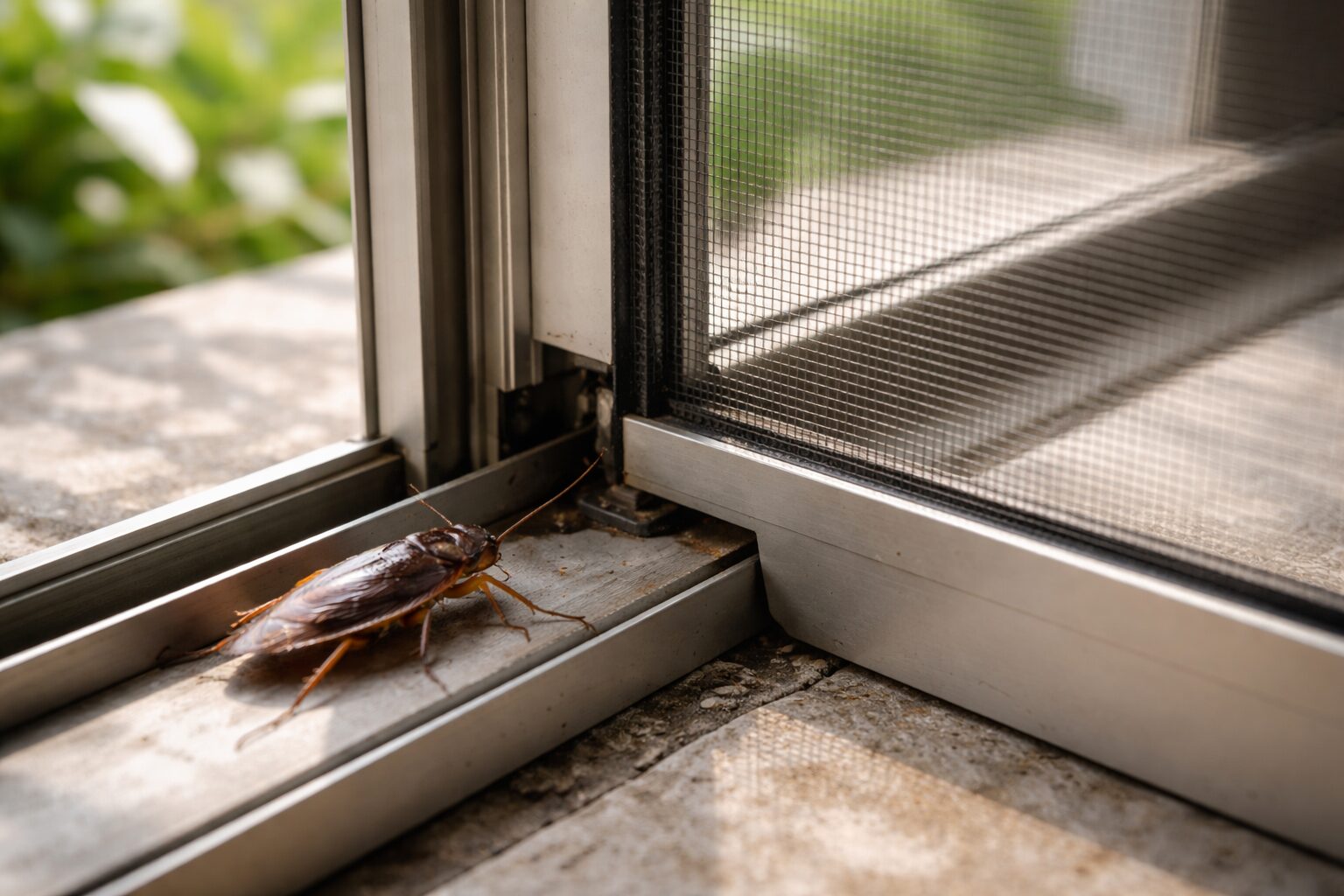 【重要対策】網戸を右側にしてもゴキブリが入ってくる理由と対策を紹介