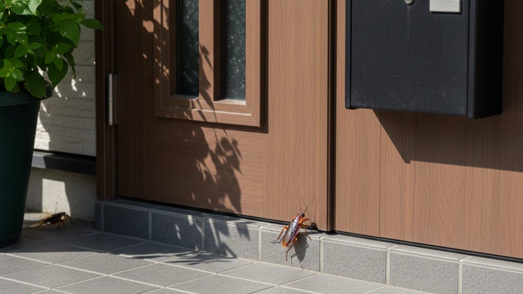 玄関のゴキブリ待ち伏せ対策ガイド！侵入の理由を知って不安を解消